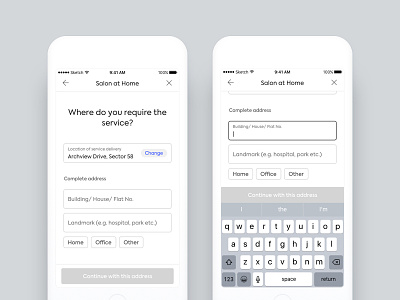 Separating address and scheduler in our platform + new forms