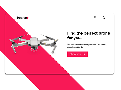 Drone Webdesign Concept art camera creative design drone minimal site typography ui ux web webdesign website
