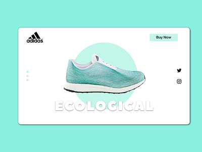 Shoe Design adidas art creative design ecological ecommerce minimal shop typography ui ux web webdesign website