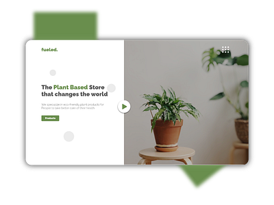 Plant Store Design design ecommerce food green minimal plants ui ux web web design webdesign website