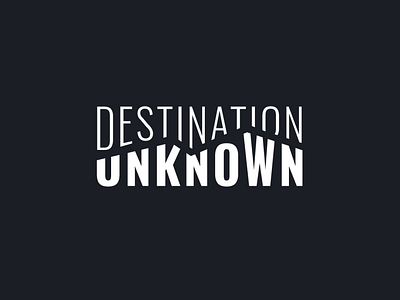 Destination Unknown Logo adventure dark logo logo unknown