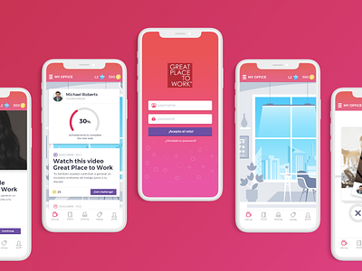 Great Place to Work app app concept gamification ui app