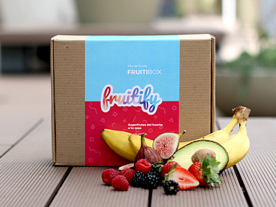 Frutify packaging and logo fruits packaging photo startup