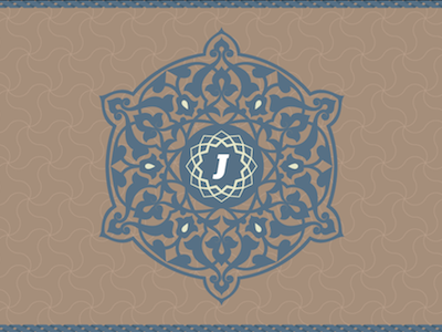 Could be a portfolio cover, could be my new site art nouveau brand identity illustrator islamic patterns