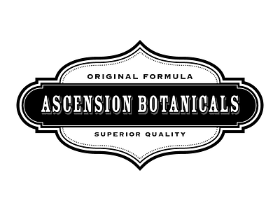 Ascension Botanicals brand identity illustration logo visual identity