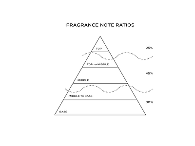 Fragrance Pyramid illustration infographic
