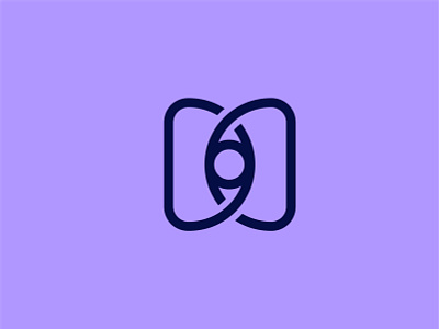 D Monogram Logo With Eye abstract agency branding business company concept creative eye eyecare identity initial initials logo letter letter d logo logotype modern monogram symbol vector