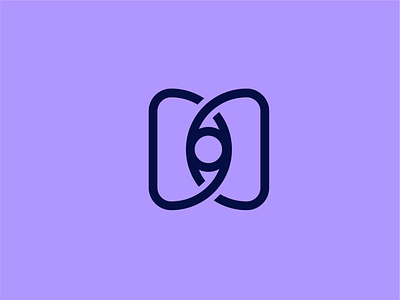 D Monogram Logo With Eye