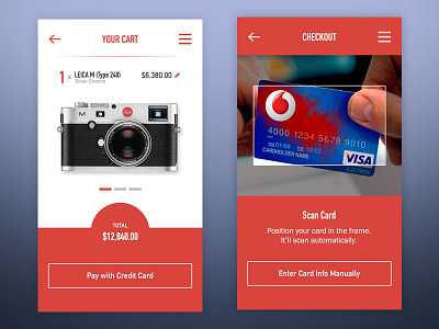 Daily UI 002 - Credit Card Checkout card checkout credit dailyui ios phone
