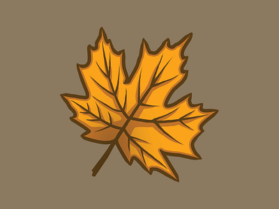 Leaf fall icon illustration leaf maple photoshop