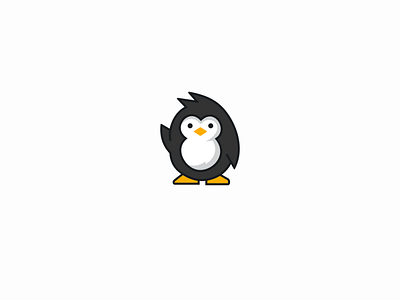 pinguin design icon logo vector