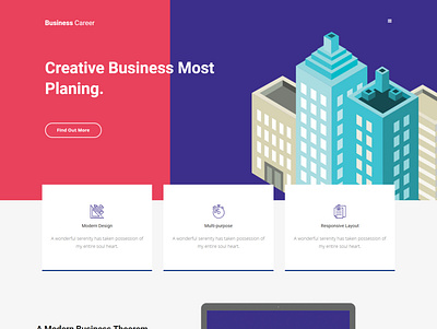 business Landing page