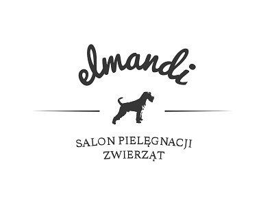 Logo Elmandi animals brand design dog groomer logo