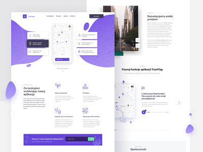 Trash Tag Landing Page Design