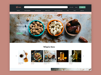 Mazi Website Homepage Design