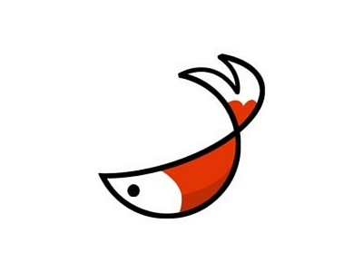 Red Fish animal design fish illustration logo lucky marine market pet red sea water website