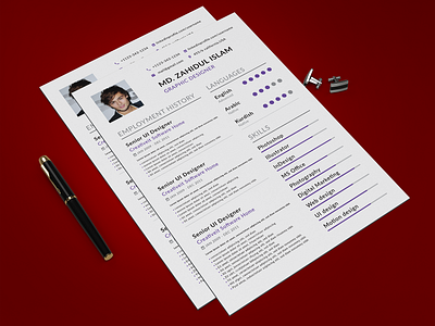 Professional RESUME/CV Design branding design responsive resume resume bundle resume clean resume cv resume design resume mockup resume template resumedesign typography vector