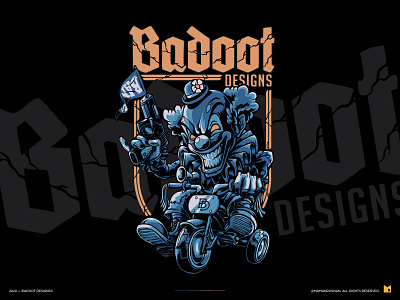 Badoot Designs character design clown design graphic design illustration vector vector illustration