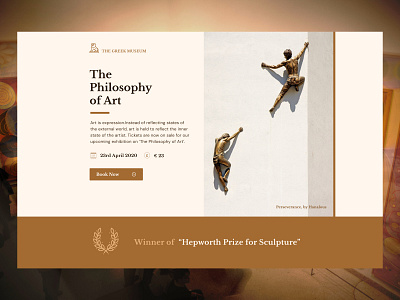 Museum Event - Landing page event landing page minimalism museum typography ui ux