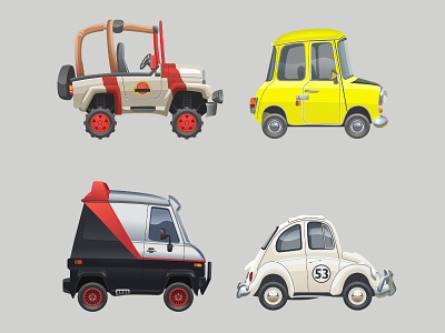 movie cars collection a team artwork car car iconic car illustration cartoon cartoon car character cool car design film herby icon iconic illustration main car movie movie car unique vector