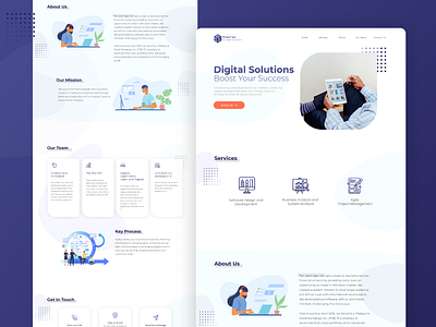 Corporate Website branding design elementor figma illustration ui ux ui design ux design wordpress