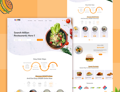Food delivery website design design dribble food website ui web