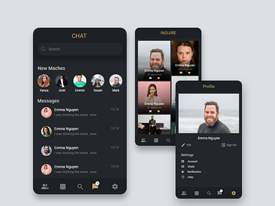 Chat Application - Dark Mode