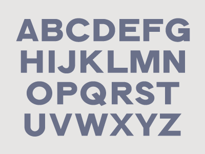 Latin characters capitals font geometric sans type typography