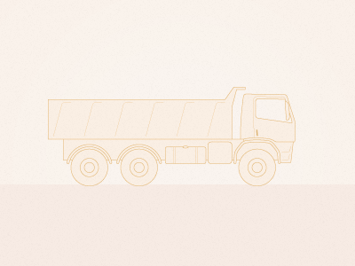 Truck iconography line technical drawing transport truck vector