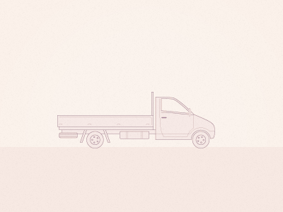 Van iconography line technical drawing transport truck van vector