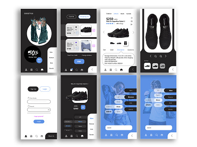 Shopping app design branding design flat icon illustrator minimal ui ux vector website