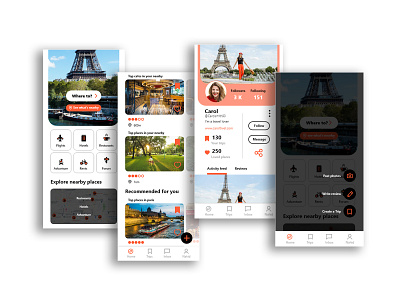Trip app design