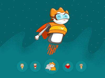 MOBO ROBO application branding caracterdesign creative illustration mascot design minimal mobile app robot vector
