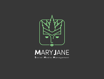 MaryJane SMM logo(Marketing for Cannabis social accounts)