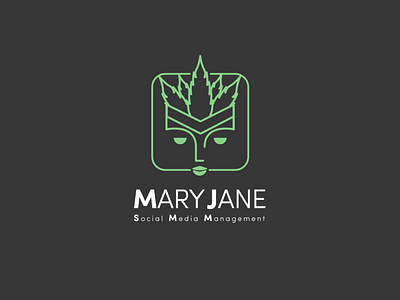 MaryJane SMM logo(Marketing for Cannabis social accounts)
