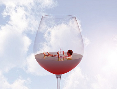 Alcohol anti-allergy capsules branding design illustration minimal photo montage