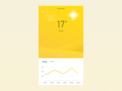 weather 2 color sketch ui weather yellow