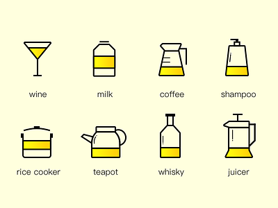 Kitchen Utensils coffee color icon juicer kitchen milk ricecooker shampoo teapot tool whisky wine