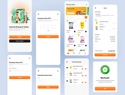 E-commerce APP - Grocery Store app beranda dashboard design ecommerce home illustration mobile store ui ux