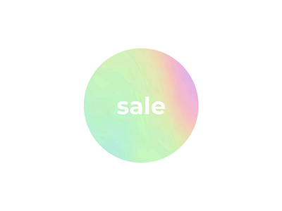 Daily UI 05 — Holographic Sticker animation daily dailyui effect gradient hologram holographic label rainbow rotation sale sticker trend