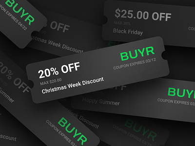 Coupon design for buyr.com buyr buyr.com coupon coupon code coupons dark discount promo promo code