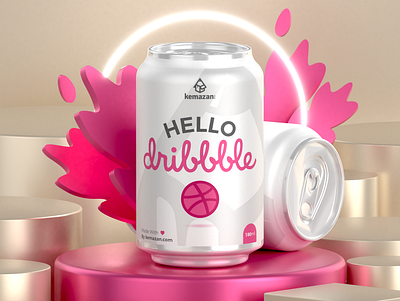 Hello dribbble can art beverages branding carbonated concept design first shot graphic packaging