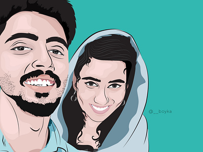 Vector portrait for @harikrishnan