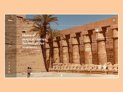 Egypt | Home of Magical Stories. design egypt kaiilab tourism ui ux web