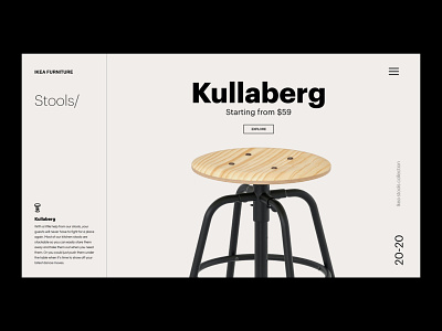 Kullaberg Product Page | Ikea concept design ecommerce egypt ikea product page ui ui ux uiux ux web web design