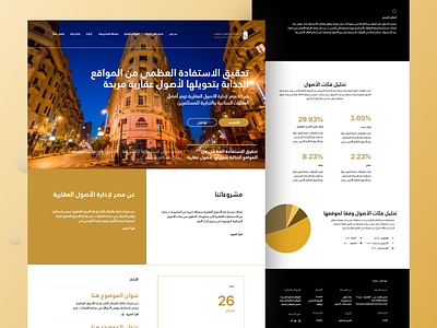 Misr Real Estate Arabic Website by KAII LAB arabic design egypt real estate responsive website rtl ui ux web web design web development webdesign webflow
