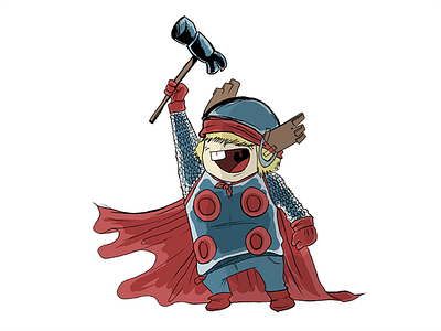 The Pretenders: Thor character design comics hero illustration marvel photoshop superhero thor wacom