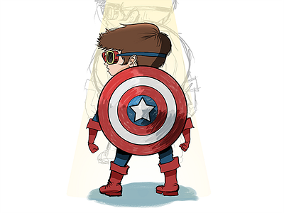 The Pretenders: Captain America art character comics digital drawing illustration marvel photshop sketch