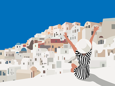 Greece adobe art digitalart europe greece illustration illustrator photoshop travel vector wacom