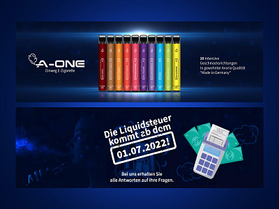 A-One E-zigarette Website Banner cigarette e cigarette e liquid e shisha flavour shisha vape